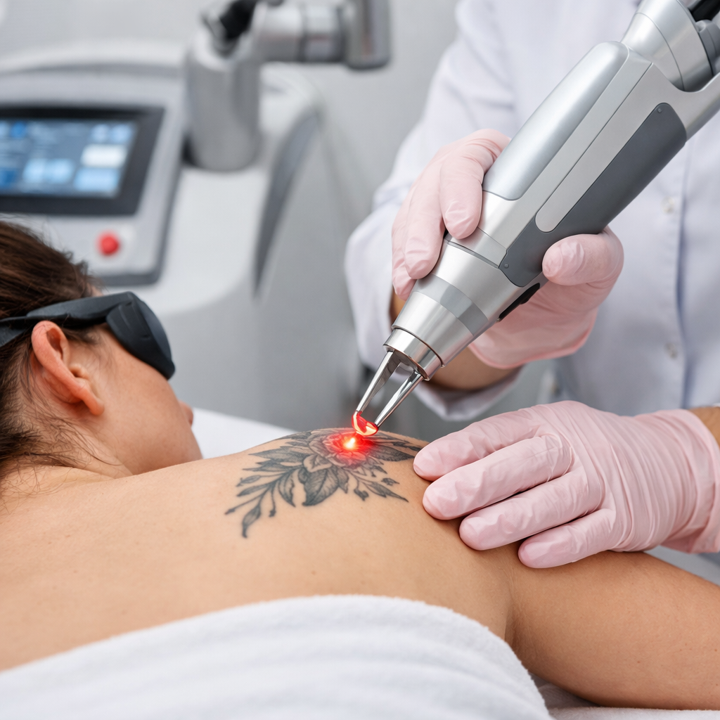 Pikosekundumos lézer Ultragyors    impulzusok, minimális hőterhelés.